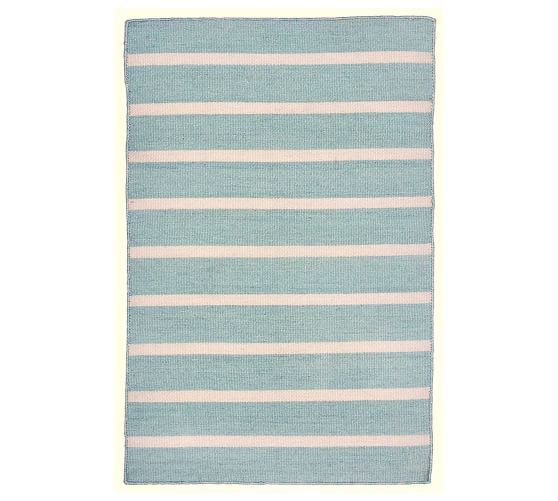 Angue Striped Indoor Outdoor Rug, Blue And Green Striped Outdoor Rug