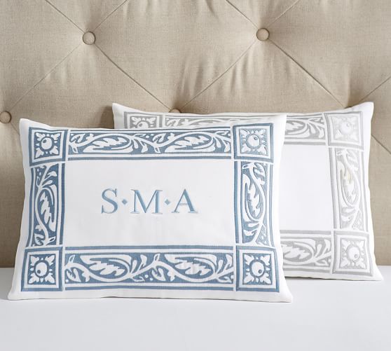 monogram pillow cases