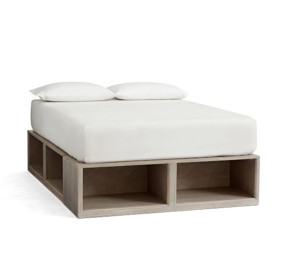 Stratton Storage Platform Bed With, How To Make A Platform Bed With Storage Underneath