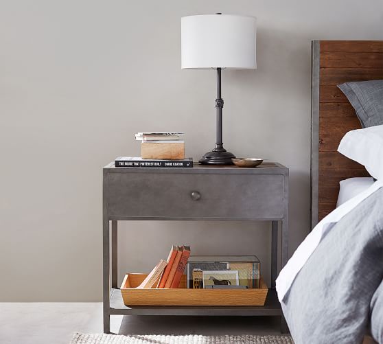 night stand with lamp