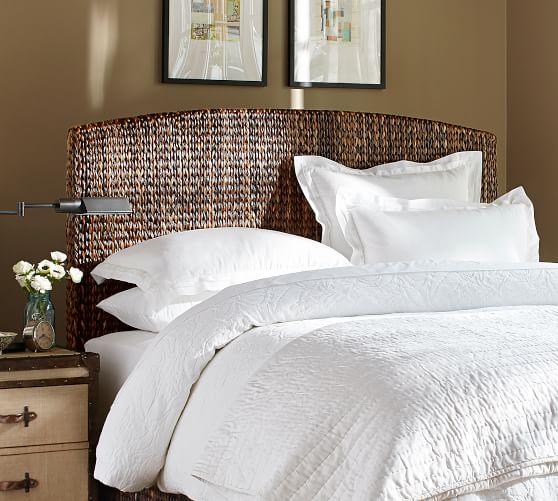 Seagrass Headboard Pottery Barn, Seagrass King Bed