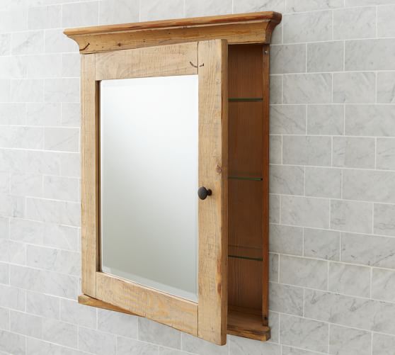 Mason Reclaimed Wood Recessed Medicine, Reclaimed Wood Medicine Cabinet With Mirror