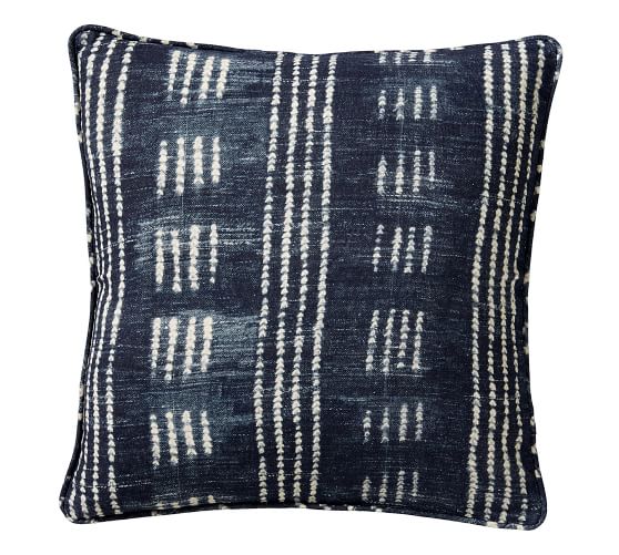 pottery barn blue throw pillows
