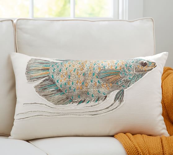 fish lumbar pillow