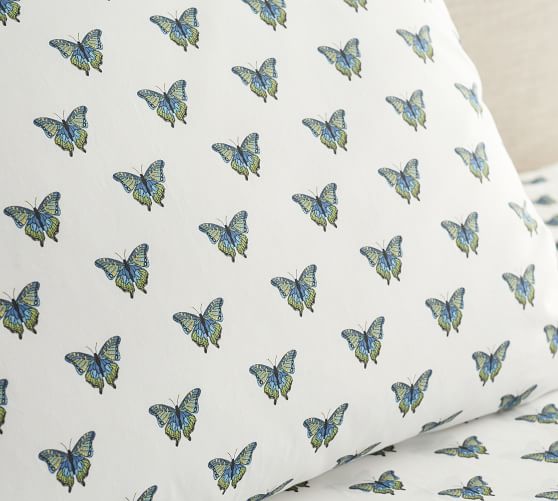 pottery barn butterfly sheets