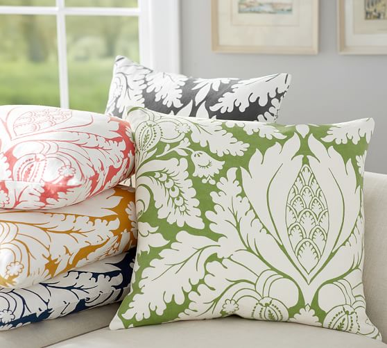 damask pillow covers