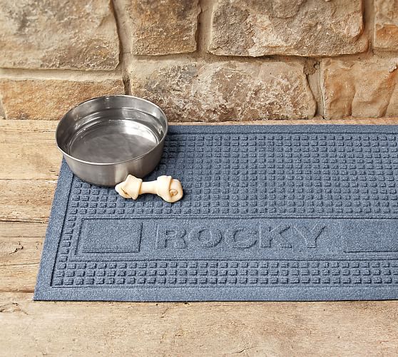 Personalized Squares Pet Mat