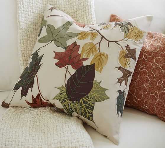 fall leaf pillow