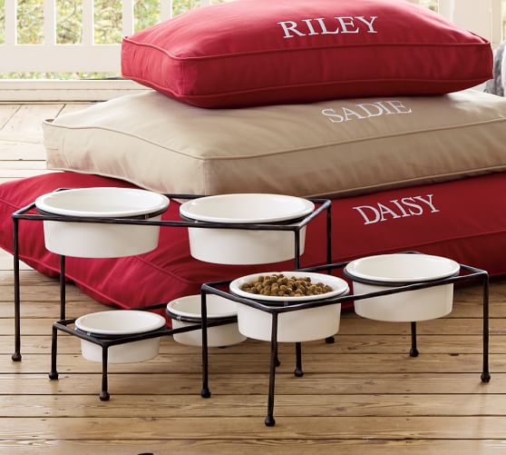 pottery barn dog bowls