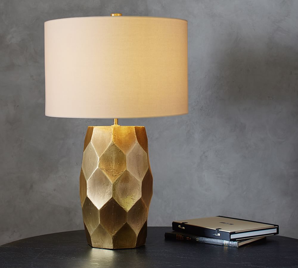 Vince Faceted Table Lamp Pottery Barn, Better Homes And Gardens Faceted Table Lamp