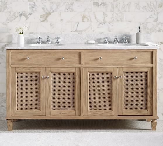 Sausalito 60 Double Sink Bath Vanity, What Kind Of Wood Should I Use For A Bathroom Vanity