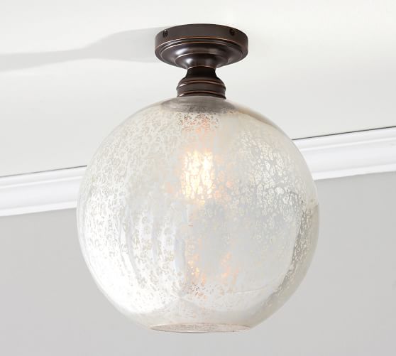 Mercury Glass Globe Flush Mount Pottery Barn - Replacement Globes For Flush Mount Ceiling Lights Mercury Glass Globe Flush Mount Pottery Barn - Replacement Globes For Flush Mount Ceiling Lights