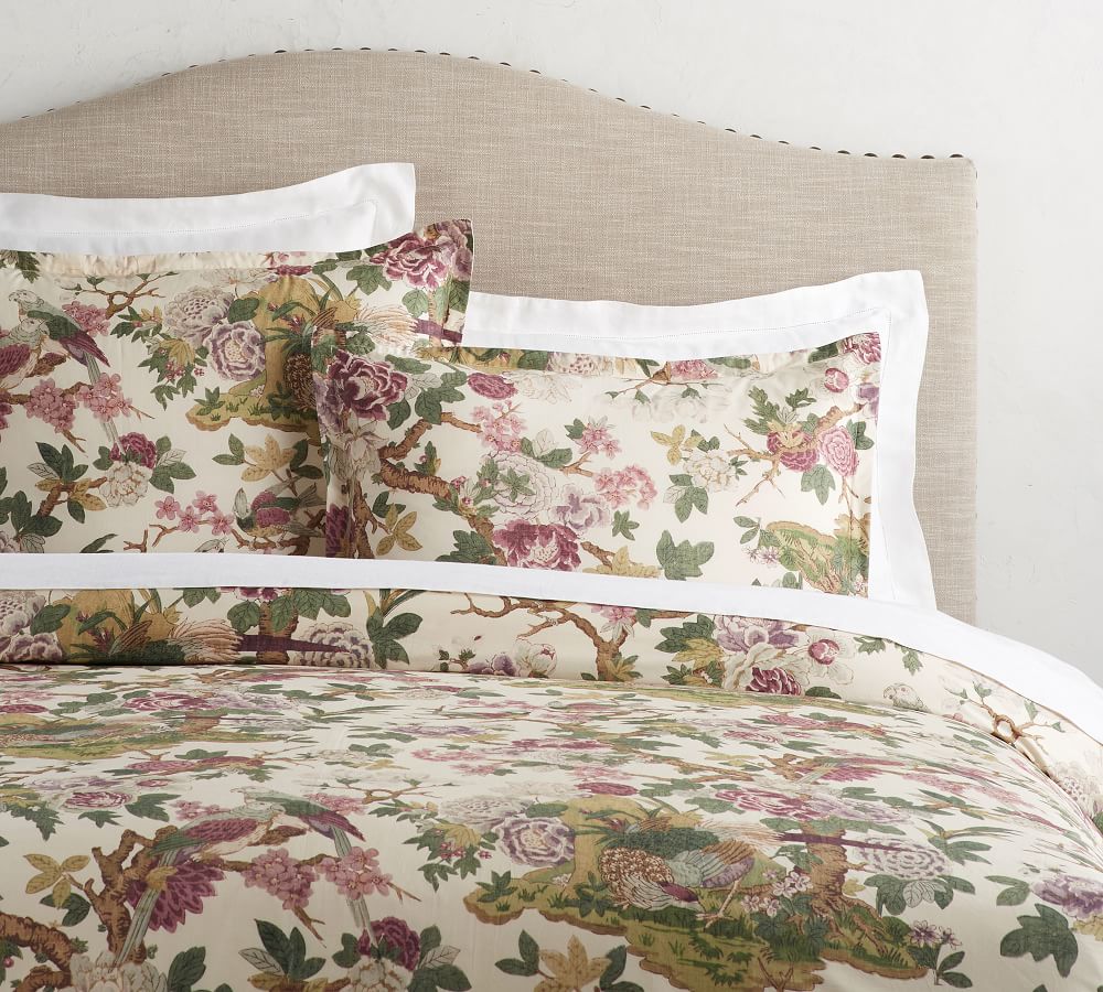 pottery barn floral sheets
