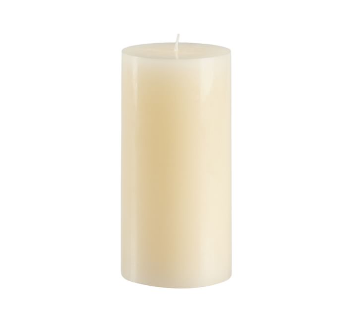 Unscented Wax Pillar Candle, Ivory - 3 x 6
