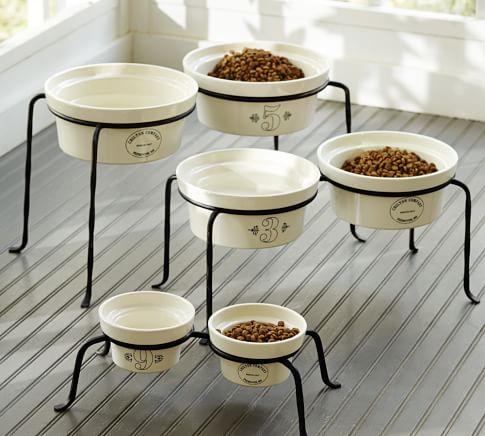 pottery barn dog bowls