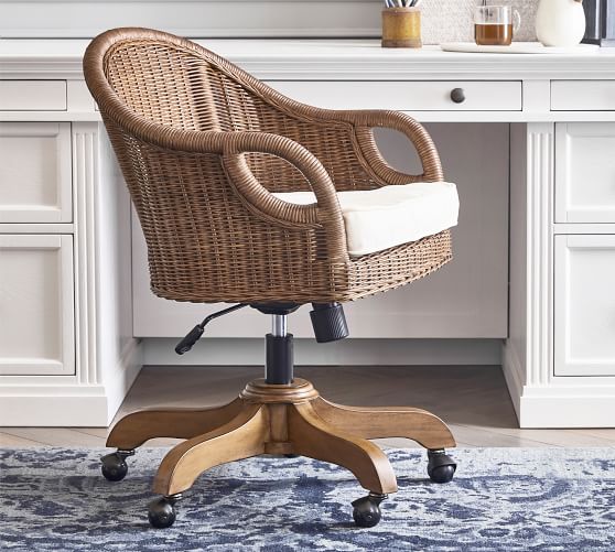 rattan desk chair
