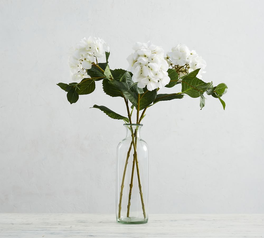 Faux Hydrangea Stem Artificial Flowers Pottery Barn