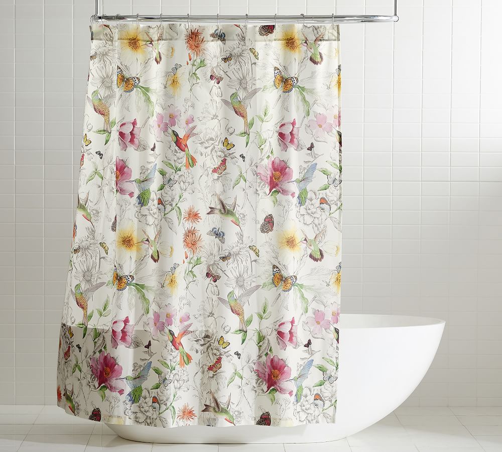 Hummingbird Organic Shower Curtain, What Are Most Shower Curtains Made Of