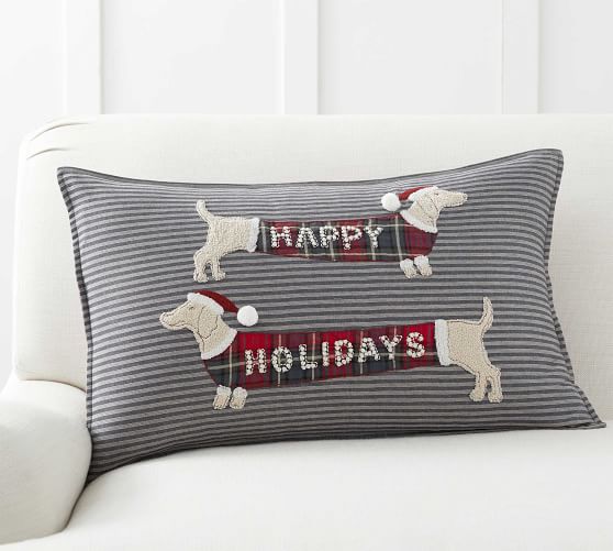 pottery barn dog pillow