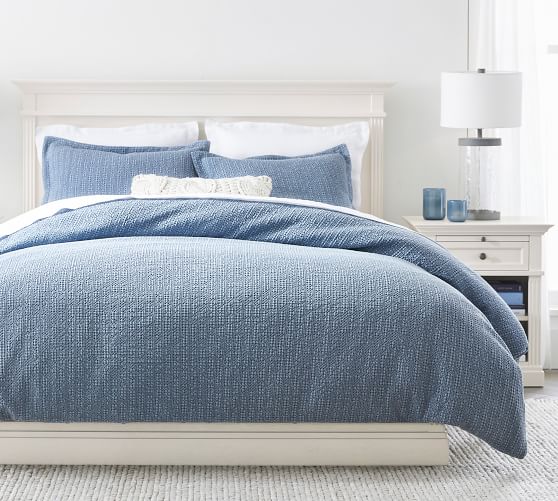 Honeycomb Cotton Duvet Cover Pottery Barn, Duvet Covers That Look Like Quilts