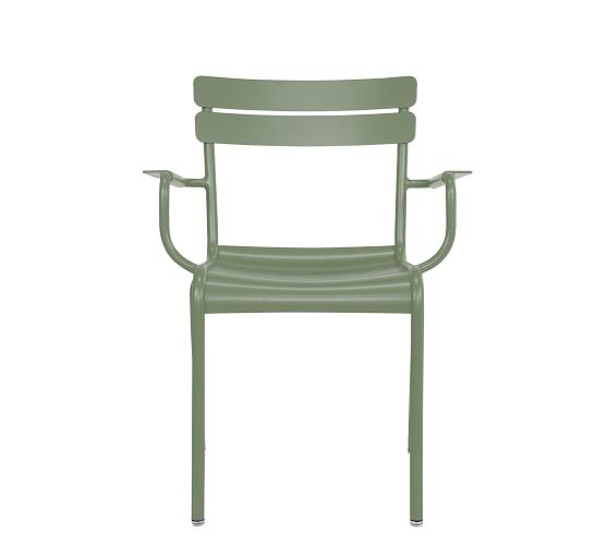Fermob Storm Grey Luxembourg Stacking Arm Chair Set of 2 410226 
