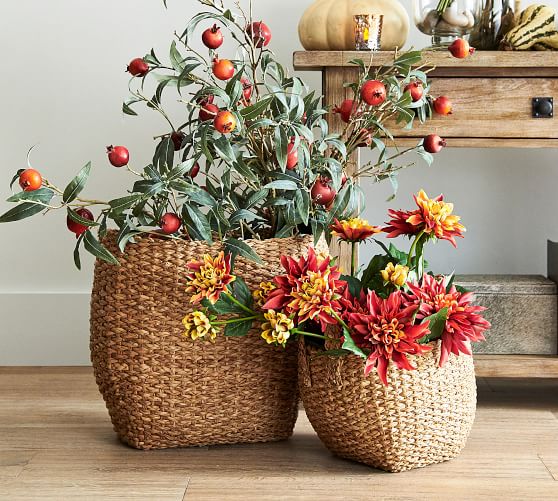 Faux Pomegranate Tree Branch | Artificial Flowers | Pottery Barn