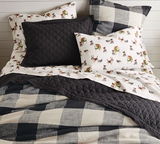 pottery barn dog sheets