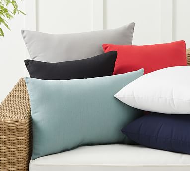 Sunbrella Solid Indoor Outdoor Pillows Pottery Barn Sunbrella Solid Indoor Outdoor Pillows, Sunbrella Outdoor Pillows Green