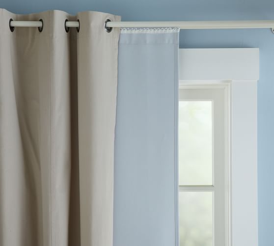 Blackout Curtain Liner Pottery Barn, How To Attach Blackout Curtain Lining