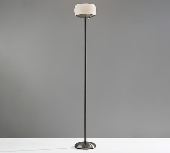 Roa Metal Torchiere Floor Lamp, Can You Put A Lamp Shade On Torchiere Floor