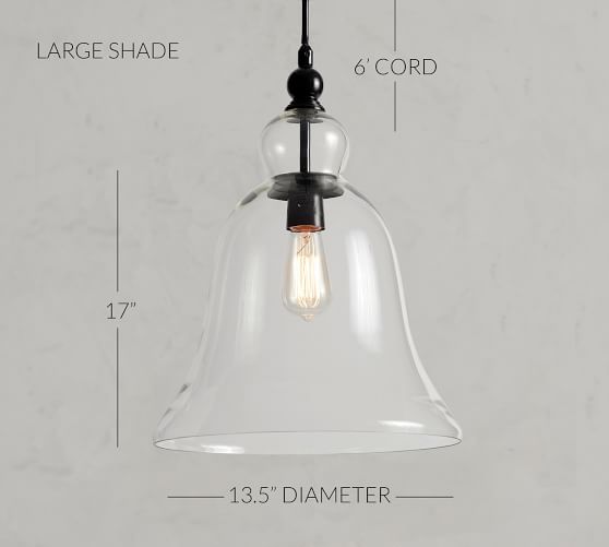 Rustic Glass Outdoor Pendant | Pottery Barn