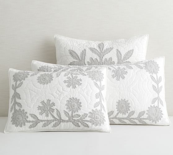 grey pillow sham