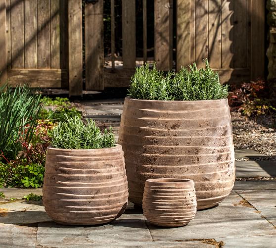 Tula Planter Collection Pottery Barn Tula Planter Collection Pottery Barn, Pottery Barn Planters Outdoors