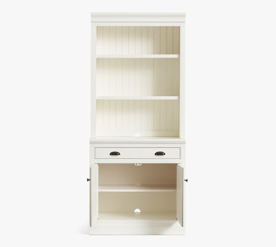 Aubrey 36 X 84 Wide Bookcase With, 48 Inch Wide Bookcase Cabinet