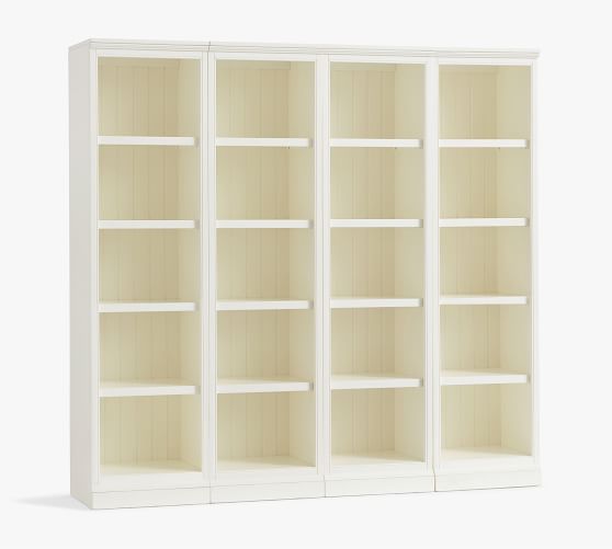 Aubrey 74 5 X 72 4 Piece Bookcase Set, Ikea Slim Bookcase Blackout