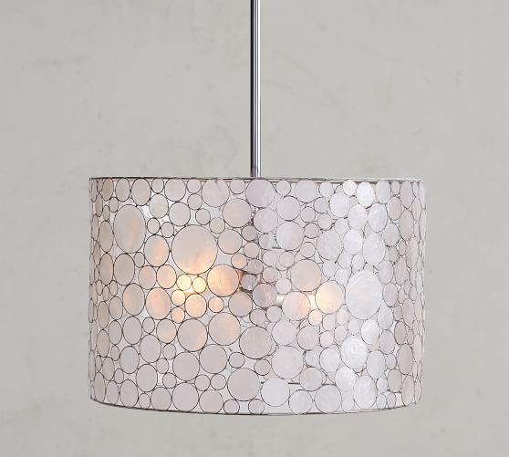 Pottery barn capiz light Clearance