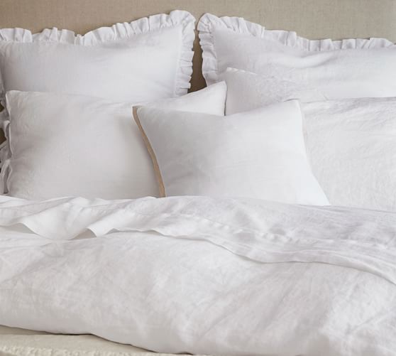 linen sheets pottery barn