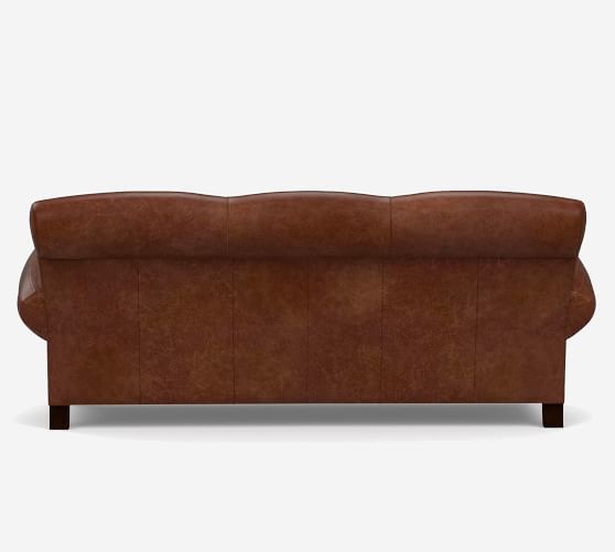 Manhattan Leather Sofa Pottery Barn, Are Leather Sofas In Style 2020