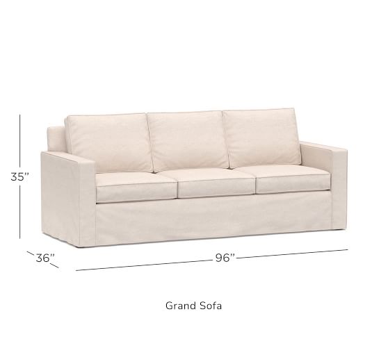 Cameron Square Arm Slipcovered Sofa Pottery Barn Cameron Square Arm Slipcovered Sofa, Square Arm Slipcovered Sofa