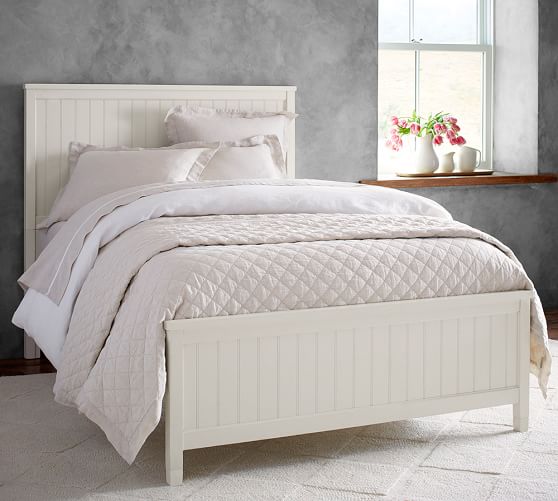 Beadboard Bed Wooden Beds Pottery Barn, Pottery Barn Bed Frames Wood