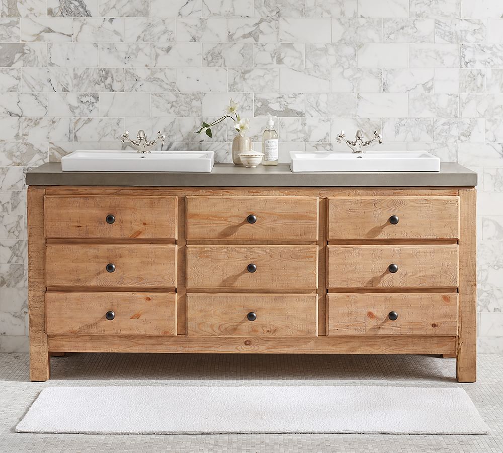 Mason 72" Double Sink Vanity | Pottery Barn
