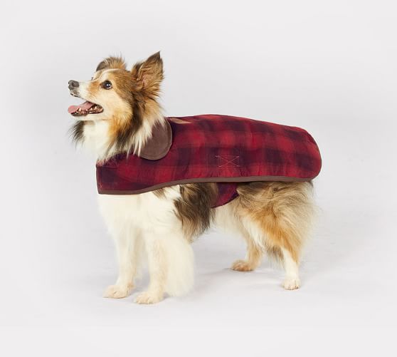 tartan plaid dog coat