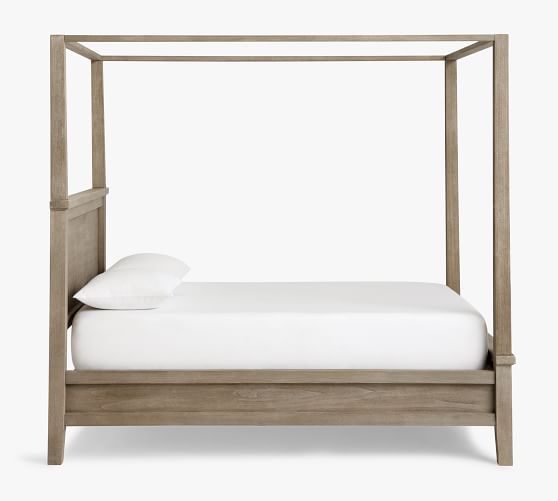 Farmhouse Canopy Bed Wooden Beds, Canopy Bed Frame King Size