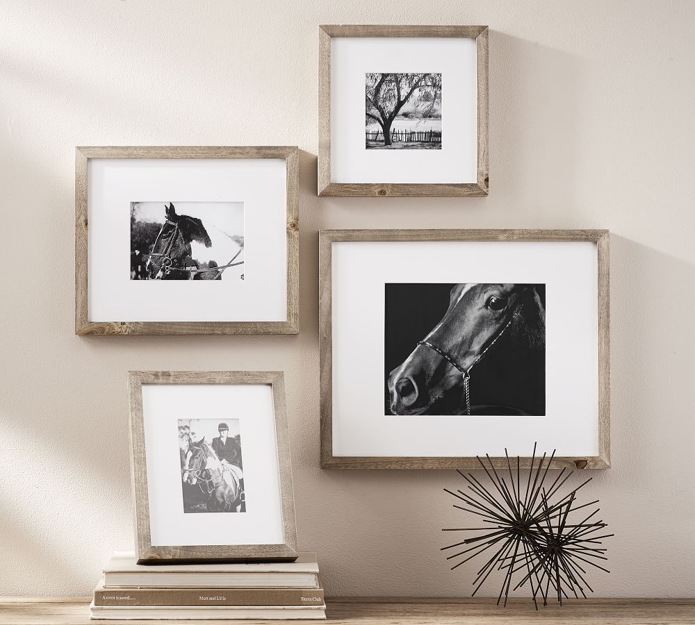 Wood Gallery Frames Graywash Pottery Barn