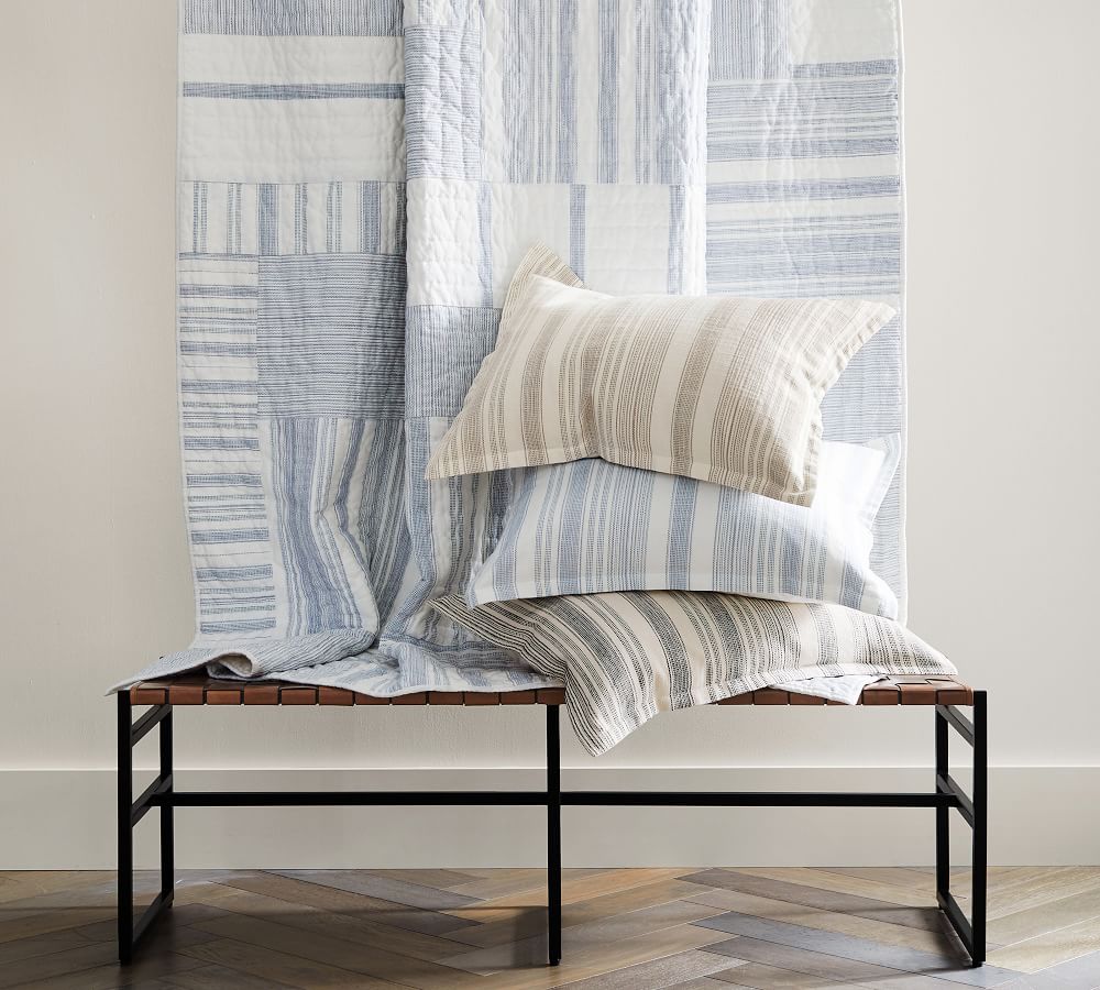 Hawthorn Handcrafted Patchwork Cotton Quilt & Shams Pottery Barn