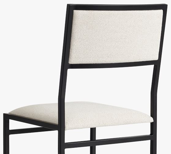 Hardy Upholstered Dining Chair, Metal And Upholstered Dining Chairs