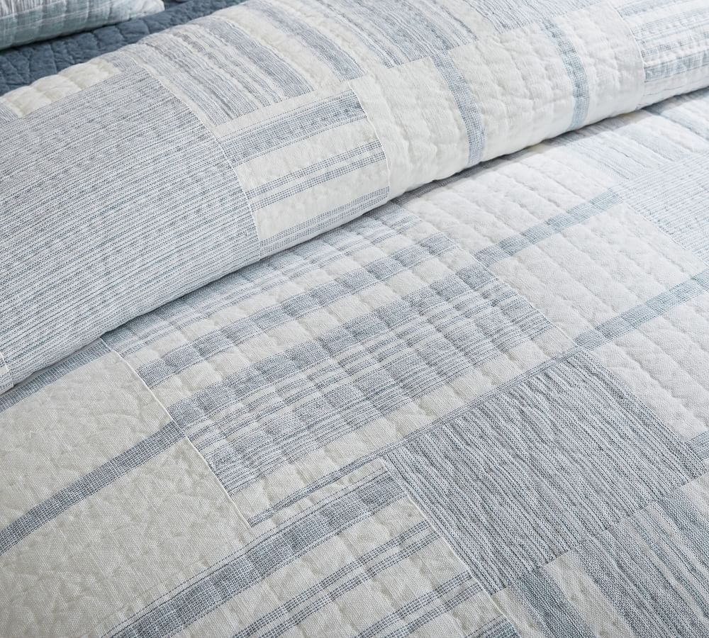 Hawthorn Handcrafted Patchwork Cotton Quilt & Shams Pottery Barn