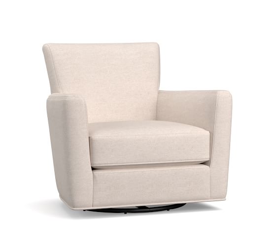 upholstered swivel glider