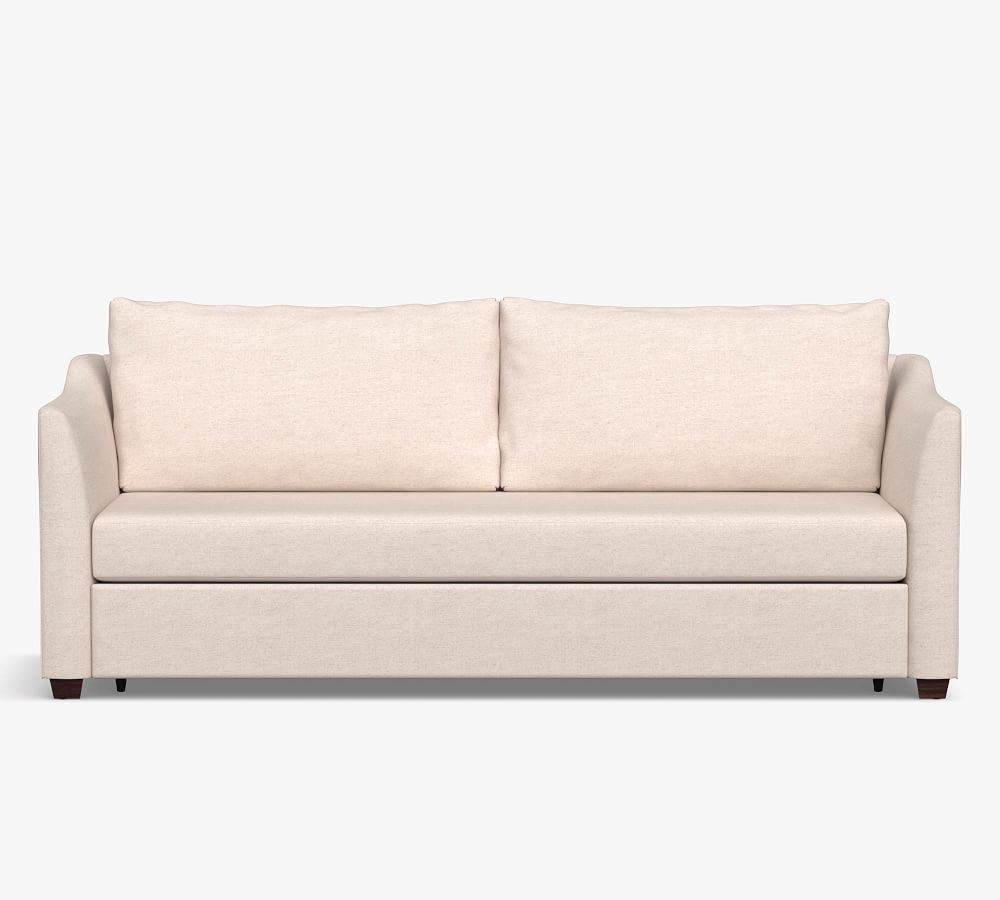 Celeste Upholstered Trundle Sleeper Sofa Pottery Barn