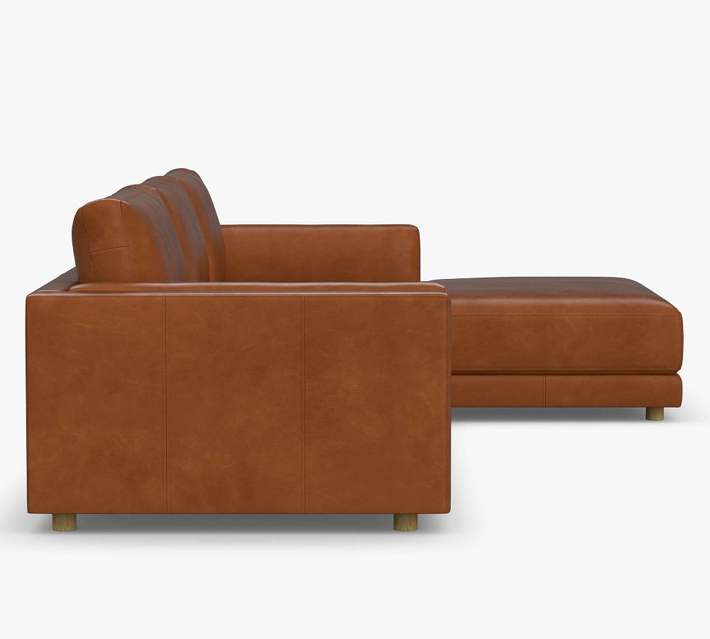 Windsor Leather Sofa Chaise Sectional Pottery Barn